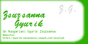 zsuzsanna gyurik business card